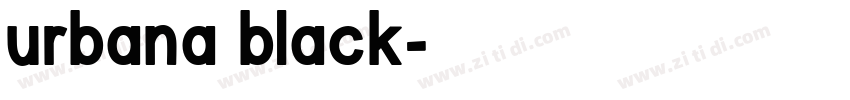 urbana black字体转换